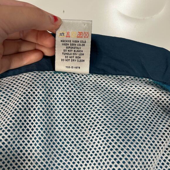 VTG Y2K Puma Tracksuit Womens Nylon Jacket Pant Set L Blue Retro Zip Up Hip Hop - Picture 8 of 16